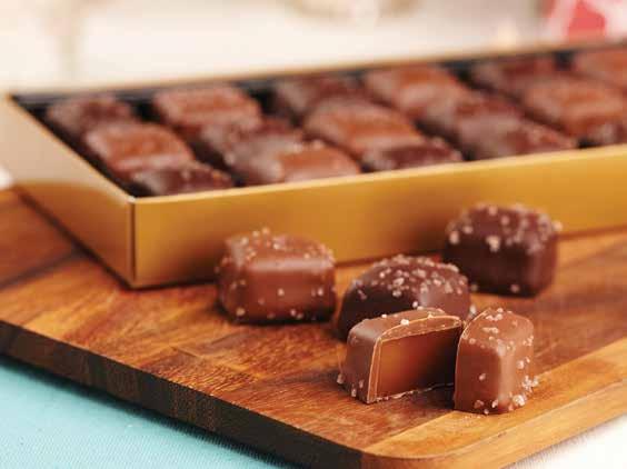 HIMALAYAN PINK SALT CARAMELS Crafted from a Purdys original 1907 Vanilla Caramel recipe, here s a piece with some serious chew enrobed in either