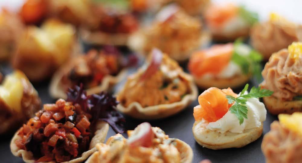 Canapé MENU As well as arrival drinks, you and your guests will be welcomed by our waiting staff circulating with our delicious canapé selection.