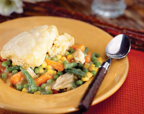 Chicken and Dumplings Tasty, home cooked comfort food in less than 30 minutes. Makes 6 servings. 1¼ cups per serving.