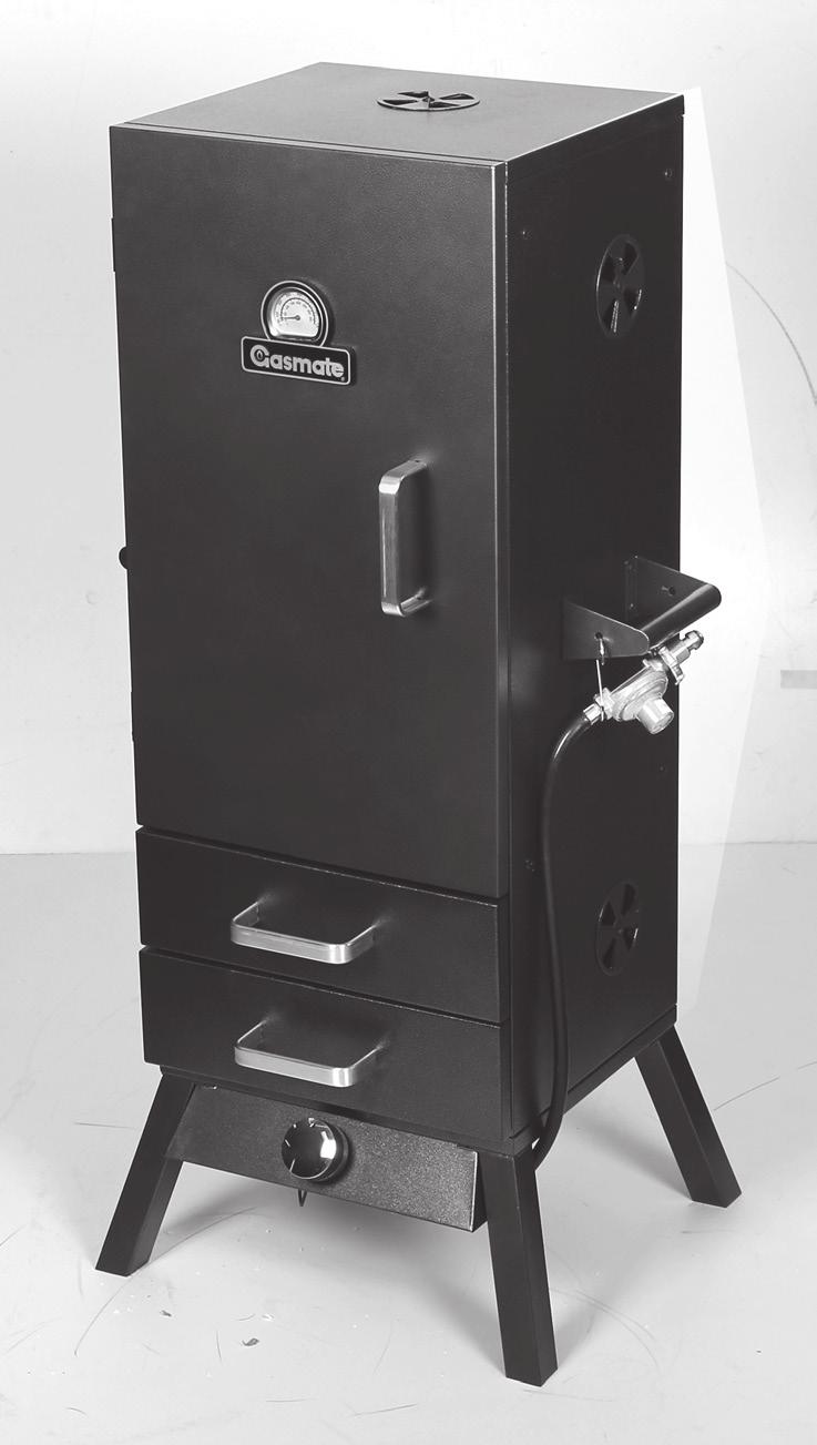 GAS SMOKER Model No. BQ2050 Traditional style smoker for delicious smoking and slow cooking of foods 10.