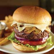(240 gr) smothered certified Angus Beef burger with crisp lettuce, vine-ripened tomato and red onion.* CLASSIC BURGER 145 A 6 oz.