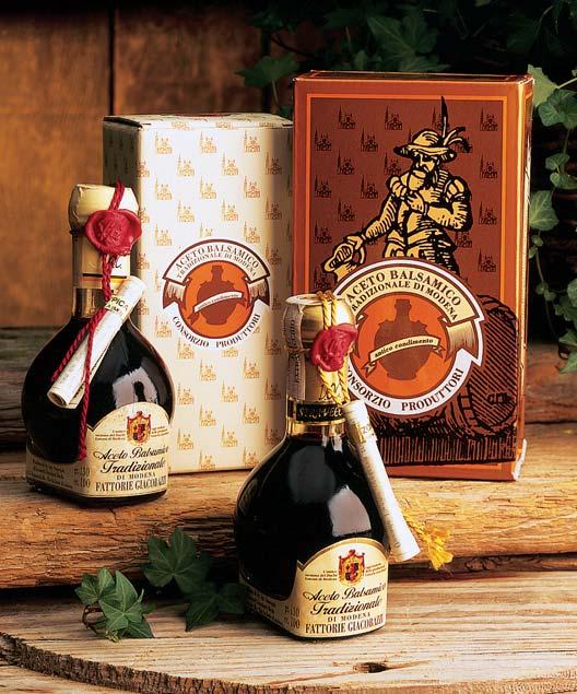 productshowcase Balsamic Vinegar of Modena Dark, sweet, well-aged and full of flavor, just a drop of Balsamic Vinegar of Modena will add tremendous complexity to basic Italian and other fine dishes.