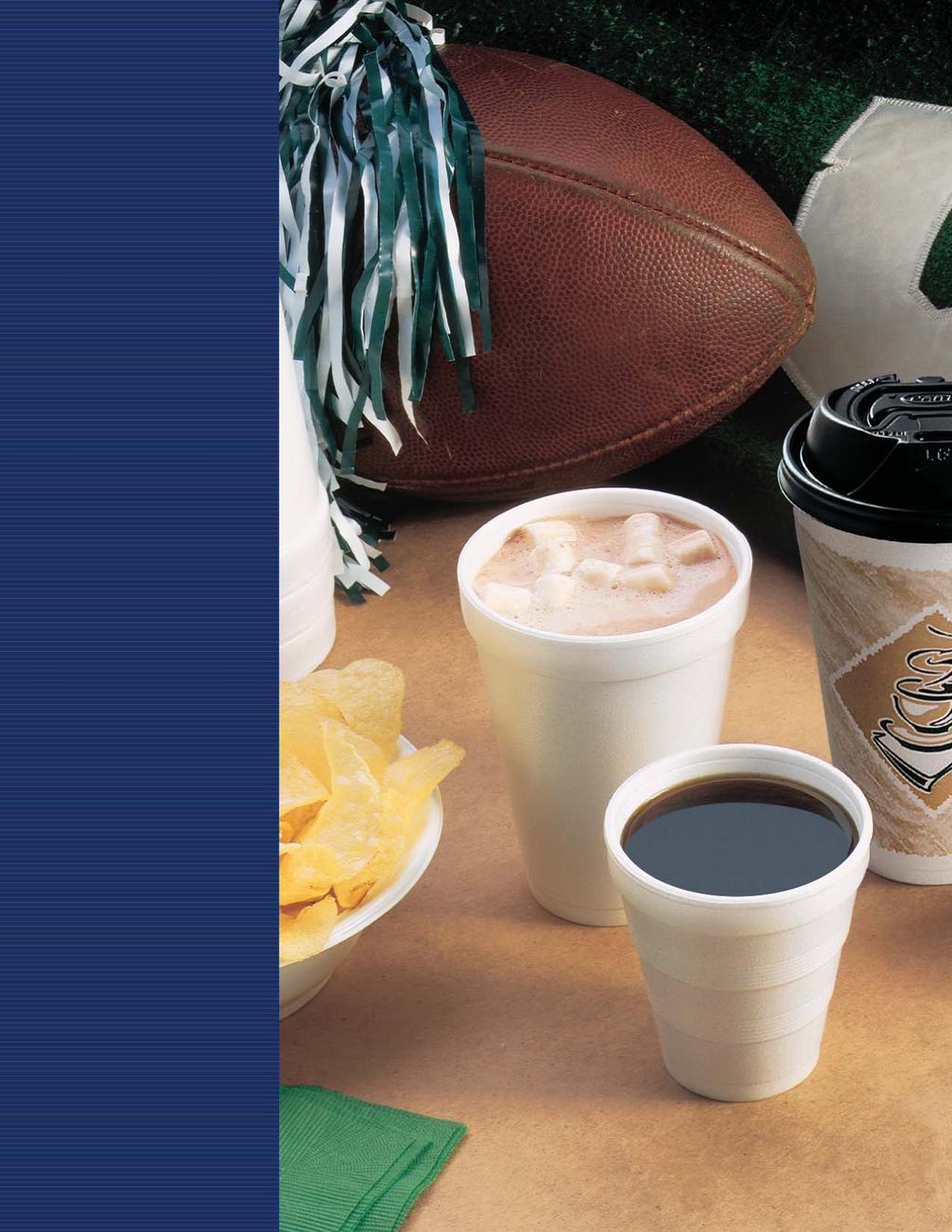 Dart Insulated Beverage Cups are available in 6.4 ounce through 20 ounce sizes. Because of their insulation, they act as 2 Cups in One, ideal for use with both hot and cold beverages.