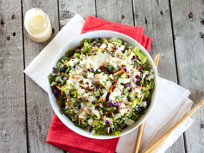 sunflower crunch chopped salad remix SERVES 8 A chopped salad remix that is just like the bagged version. Save the cost and feel proud that you created a delicious alternative.