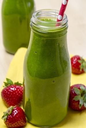 Green Smoothies strawberry pineapple green smoothie Yield: 1 serving You will need: blender, cutting board, knife, measuring cups and spoons 2 cups spinach 1 cup almond milk 1/2 cup pineapple chunks