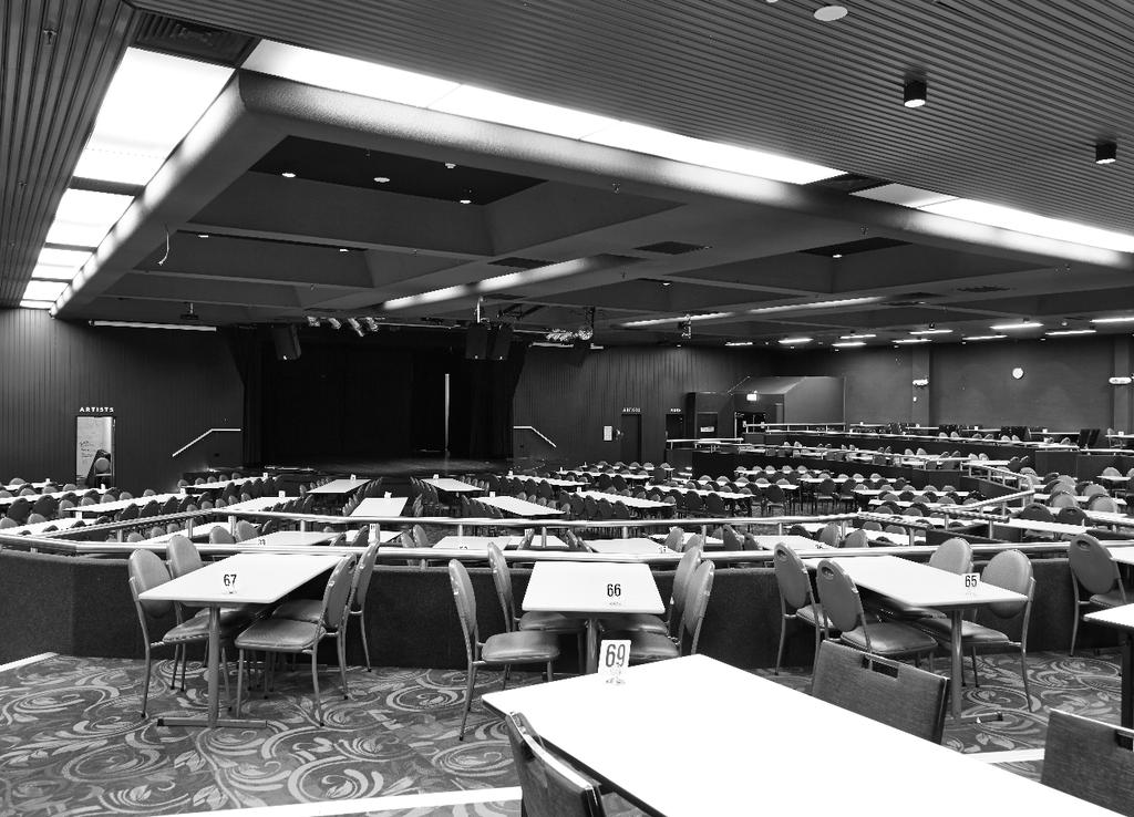 PRIVATE FUNCTION ROOMS AND AREAS THE AUDITORIUM THE AUDITORIUM Located upstairs on Level 1, this private function room is a self-contained space for larger events and