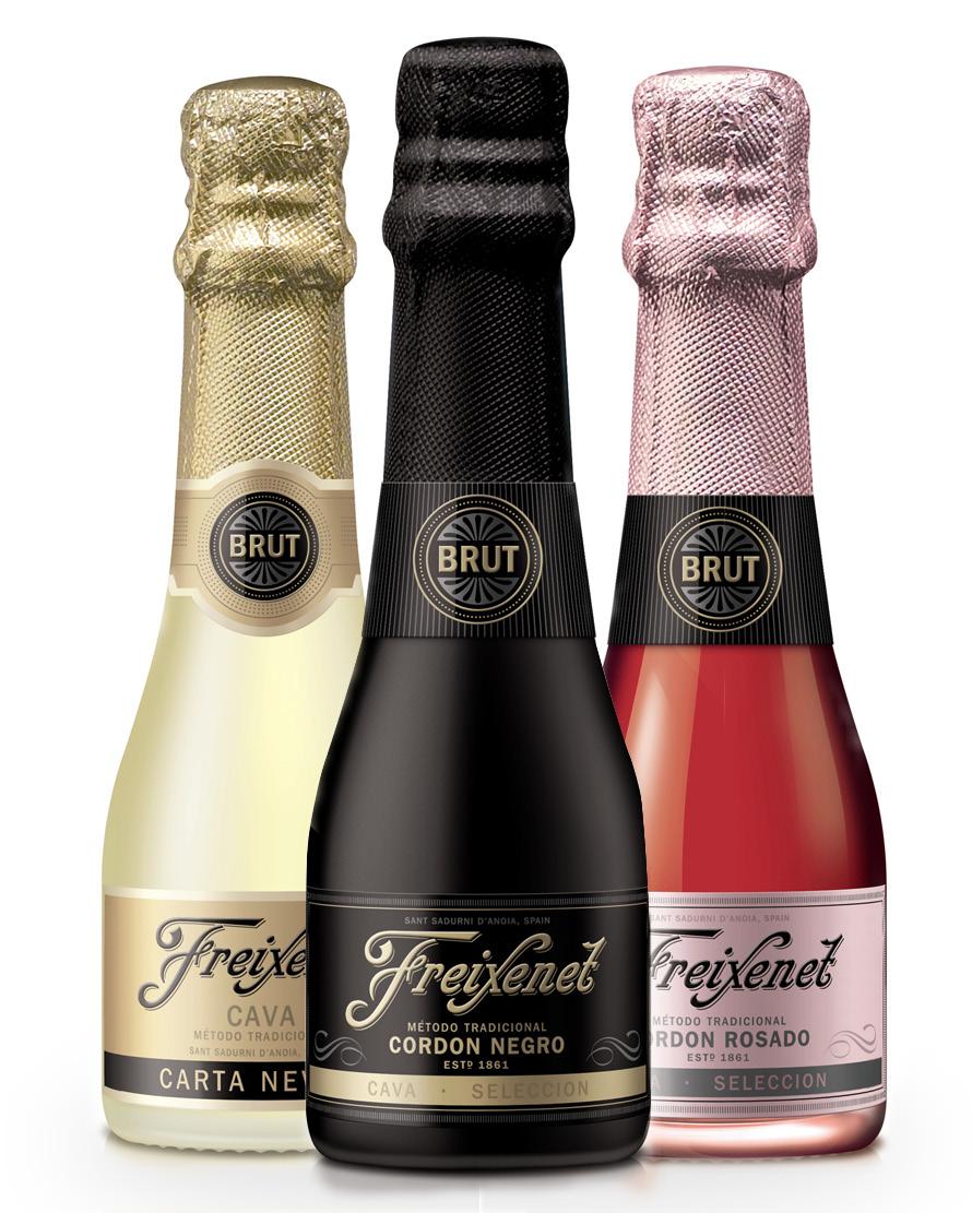 Smaller bottles with the same great taste! Enjoy cava in every varietal without wasting a drop!