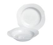 PLATE SET 2-piece set: 2 soup plates in white 000001-C2826-1