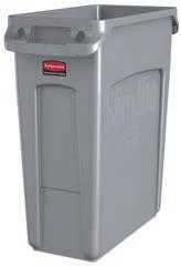 SLIM JIM CONTAINERS EXPANDED OFFERING Now available in both 16-and 23-gallon capacities and up to eight different colors, the Slim Jim container is designed to fit any space or need.