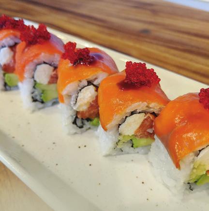 Roll Oven Baked Magma Roll FEATURES Grilled Black Cod 15 Hamachi Kama 15 Salmon Kama