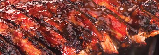 Baby Back Ribs Grizzly s Famous Wood-Roasted Chicken Bear Creek Pasta WOOD-SMOKED & OFF THE SPIT ENTRÉES All are served with your choice of soup or salad, & your choice of baked cheesy hash browns,