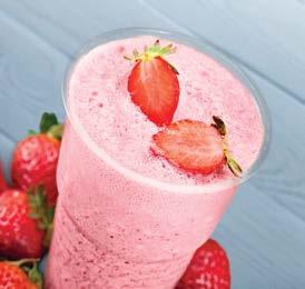 Fruity Smoothie Serving Size: Six 16 oz Cups 1 Meat Alternate / 1 Milk / ½ cup Fruit Blend bananas, strawberries and pineapple with honey Add milk and yogurt, then blend again