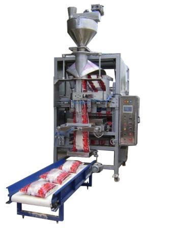 Production Speed: 12 15 pouches per minutes @ 5kg 8 10 pouches per minutes @ 10kg Machine control system : P.L.C (Screen touch Programmed Logic Controller).