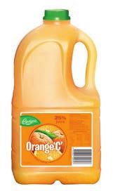 JUICE & FRUIT DRINK Orange C 3 Litre 048595 Orange C 2 Litre 035808