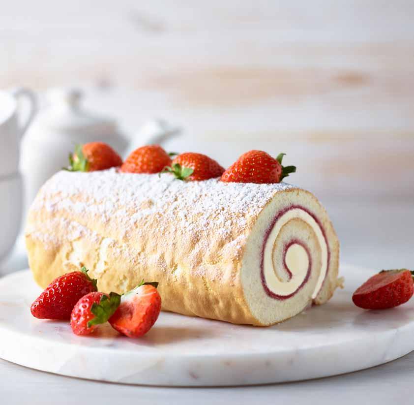 5 6 Sponge Cake Strawberry Swiss Roll COMPLETE SPONGE MIX 1000g 540g LACTOFIL ULTRALIFE Or make your own using the Marvello Filling Cream recipe (below) 2 Add water over 8 minutes on top speed 4