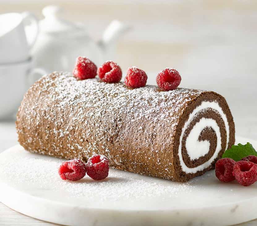 9 10 Swiss Roll 1000g CHOCOLATE SPONGE CAKE 570g VANILLA LIGHT N FLUFFY Or make your own using the Marvello Filling Cream recipe (page 5) 2 Add water over 5 minutes on top speed 4 Scale at 950g and