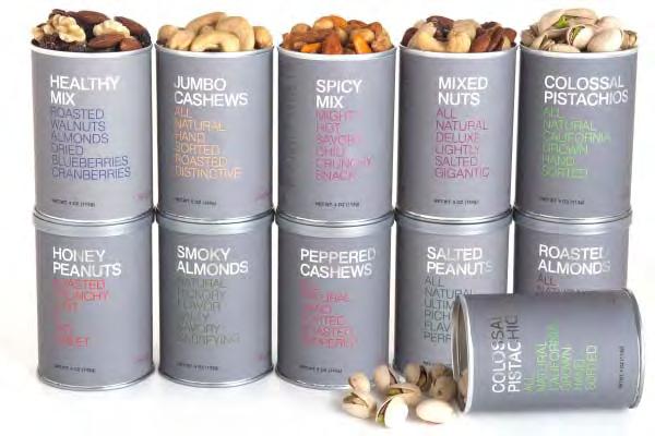 Roasted Almonds 5 oz 4A-CAN Smoky Almonds 5 oz 5-CAN Berry Blossom Trail Mix 5 oz 10-CAN Jumbo