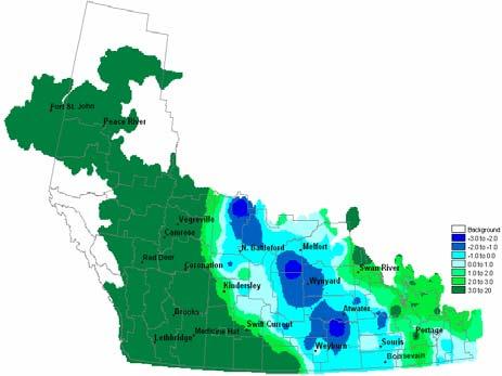 Minimum Temperatures ( C) June 24, 2004 Minimum Temperatures ( C) August 20, 2004 ( C) Manitoba Canola 2004 Manitoba planted 2.6 million acres in 2004, average yield est. of 30.