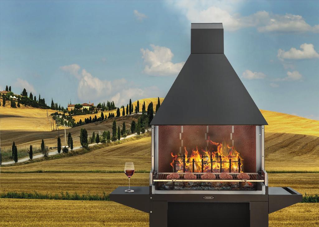THE TYPICAL ITALIAN STYLE GRILL The chimney barbecue is the perfect means of cooking