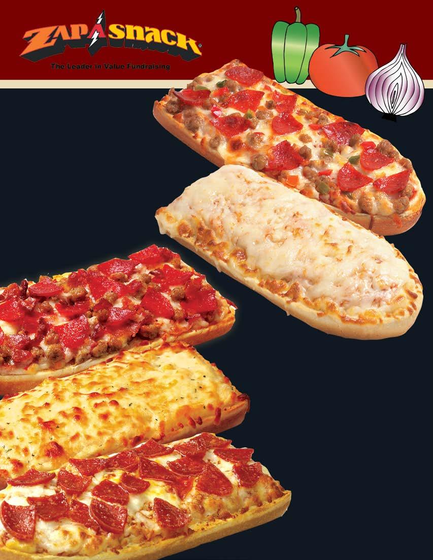 Microwaveable French Bread Pizzas Supreme ZAP-A-SNACK SUPREME Eight inch portion of French bread topped with sauce, 100% real mozzarella cheese, pepperoni, sausage, green and red peppers and onions.