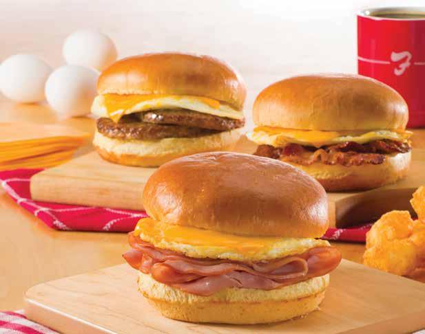 10 One egg* any style, hash browns, toast and jelly with bacon, sausage, ham or turkey sausage. $5.70 Two eggs* any style, toast and jelly. $4.