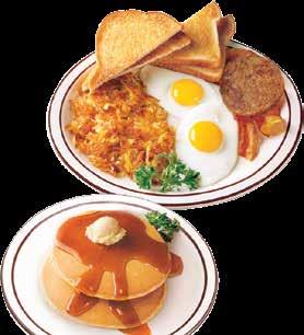 HAM, BACON, SAUSAGE or TURKEY SAUSAGE $2.55 HASH BROWNS $2.55 WHITE, WHEAT OR RYE TOAST WITH JELLY $1.