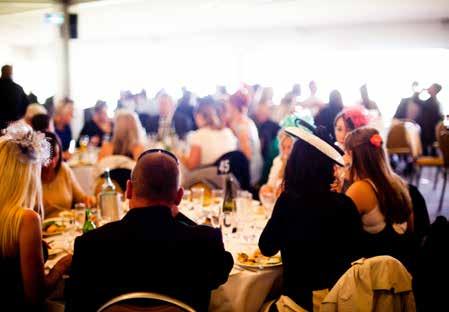 SHARED DINING PRIVATE MARQUEES Final Furlong Public Dining Room TRACKSIDE MARQUEES BE PART OF THE ACTION ALL THE TRACKSIDE ACTION Located in the General