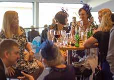 : Racecourse admission Two-course luncheon Bar facilities Tote facilities Television screens Ceiling fans The fashionable Trackside Marquees are located in a