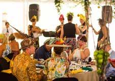 Racecourse and marquee admission Buffet luncheon All-inclusive beverage package # Guest host Pamper station Acoustic