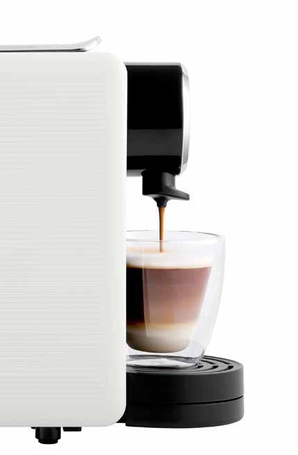 The real Italian Coffee ARISSTO s Smart Coffee Machine uses 19 bars of pressurized
