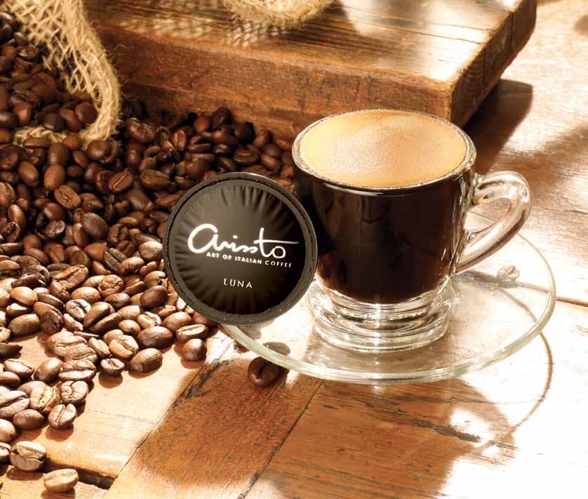 BY LUNA Brew 1 ARISSTO coffee capsule on its own for an authentic