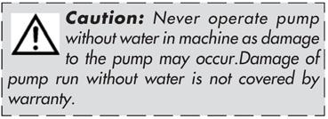This procedure fills the water boiler with fresh water. This should be done whenever the machine is switched on. This machine, featuring a pump to brew coffee, is equipped with a selfpriming system.