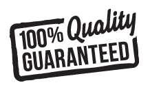 Our Guarantee All products are rigorously tested to