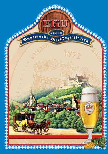 «As the first brewery in Kulmbach, EKU exported its products beyond the borders of Bavaria. The EKU brand has maintained this tradition as a producer of export beer over the years.