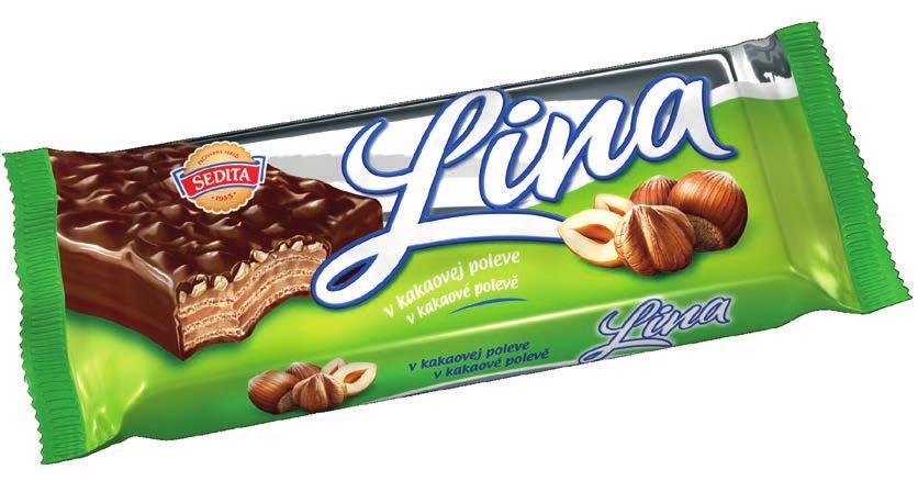 LIN 60 g Coated wafers with cocoa cream filling 60 g