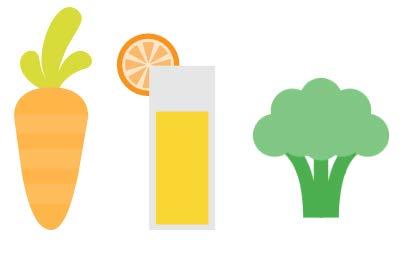 categories Adults and children aged 11+ years who drink fruit juice are about