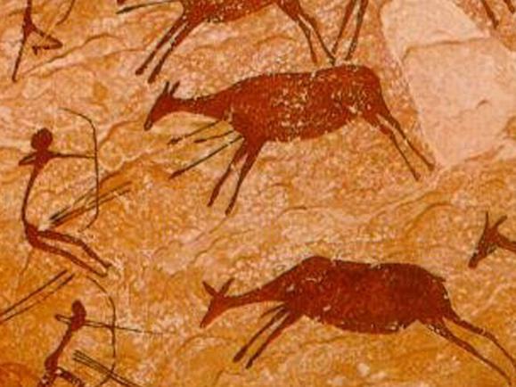 Early Cave Art 1. Why is the picture on the left important to early man? 2. What do you believe the handprints on the right are a symbol of? 3.