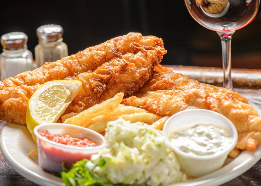 TAVERN PLATES served with crispy cut french fries and cole slaw EARLY BIRD 4pm-6pm, Complimentary Cup of Soup OR Caesar