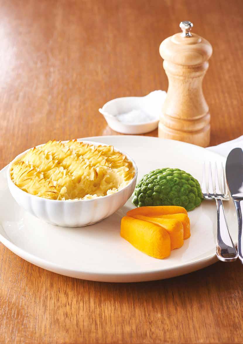 Fish Pie with Potato Top This recipe takes no extra effort to create as a pureed meal from its