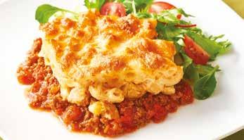 Unilever Food Solutions Recipe Macaroni Cheese Lasagne Serves 10 Nutrition Information Ingredients Per serve (333g) 100g 40ml 1kg 1kg 250g 500ml 75g 350g Method Beef Mix Onion, diced Vegetable oil