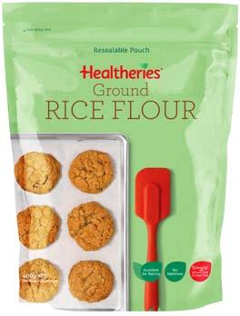 1½ cups Healtheries Ground Rice Flour 1½ cups Healtheries Ground LSA 2 tsp gluten free baking powder 1 tsp baking soda ¼ tsp salt 1 Tbsp poppy seeds Zest of 1 lemon 2 cups peeled and finely grated