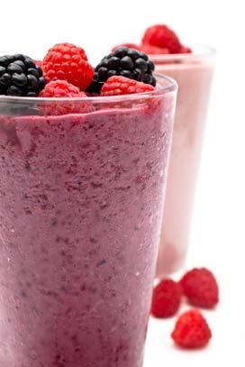 pg. 7 sunshine This quick and easy creamy smoothie makes berry smoothie a great way to start the day with its power fix of LSA, berries and banana.