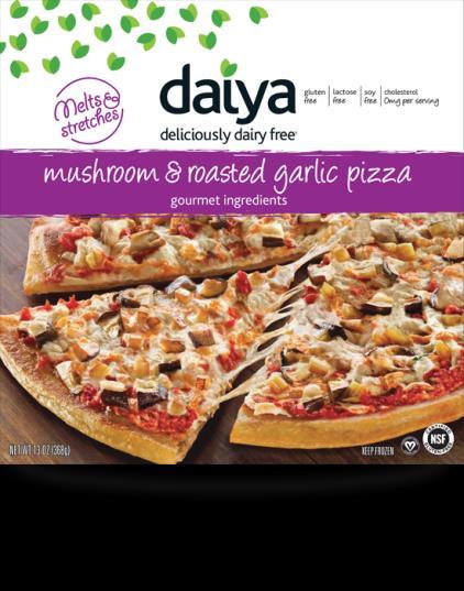 covered in stretchy melty daiya cheese Pepperoni NEW - You ll love the zesty tomato sauce and artisan crust.