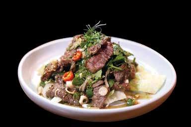 26 Char grilled Wagyu sirlion wok tossed mix