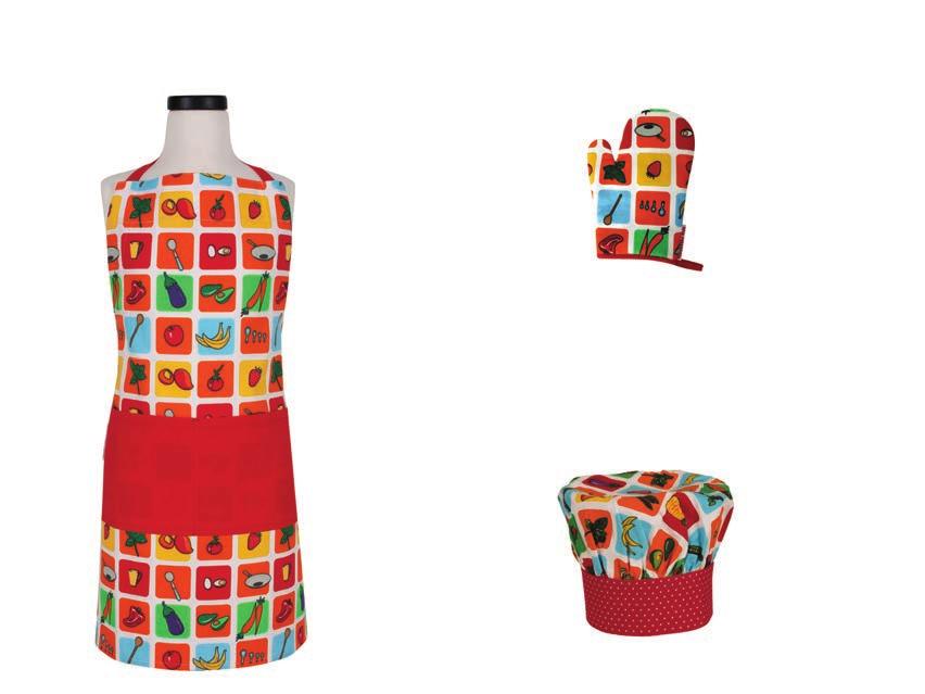Aprons comes with a single apple pocket and adjustable waist and neck-ties for the perfect fit.