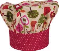 99 Farmers Market This bright print of fruits and veggies with polka dot accents inspires your little chefs