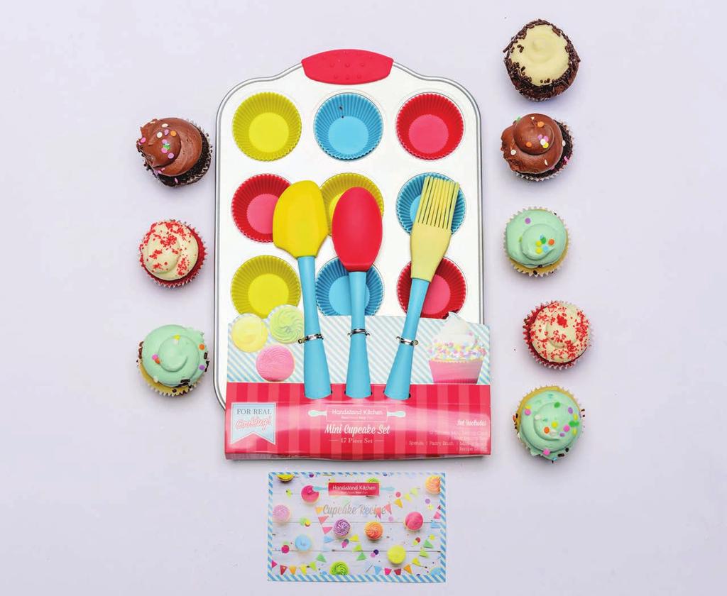 COOKING SETS New! Mini Cupcake Making Set It s always time for cupcakes! Enjoy baking mini cupcakes with this 17-piece set. Fun for the whole family.