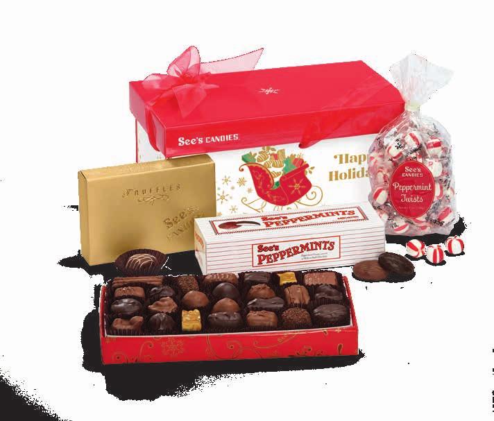 60 Gift Pack Includes: 1 lb Assorted Chocolates 1 lb Nuts & Chews
