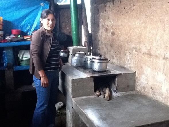training and installation of improved stoves in the houses of the growers.