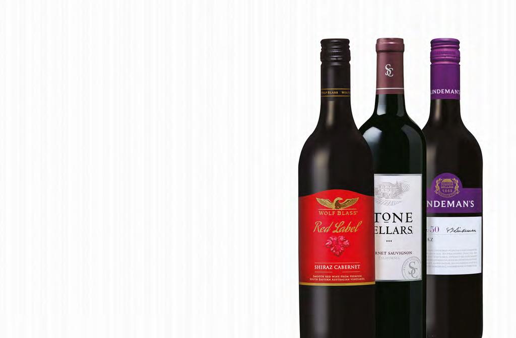 RED WINES RED 6 oz 9 oz Bottle Cabernet Merlot VQA, 6.45 8.95 29.95 (1 Litre) Peller Family Series, Ontario Cabernet Sauvignon, 8.45 11.95 32.